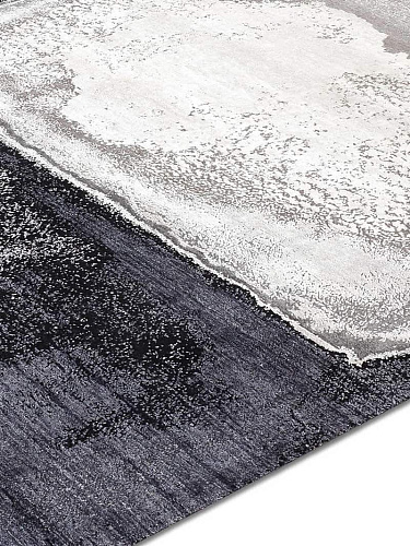 Witgrijs luxe vloerkleed