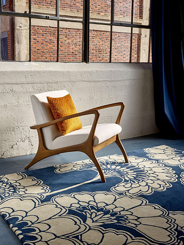 Japanese floral midnight tapijt