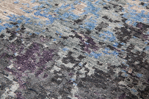 Handgeknoopt abstract vloerkleed