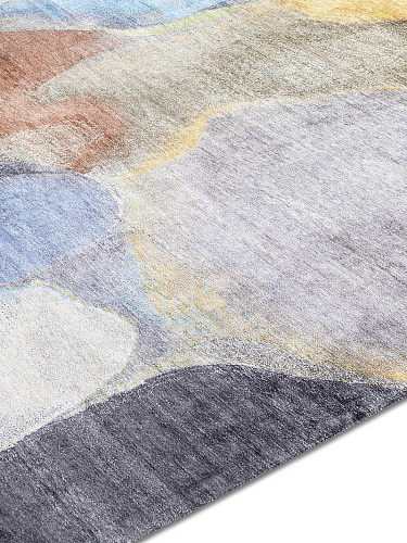 Multicolor handgemaakte luxe vloerkleed
