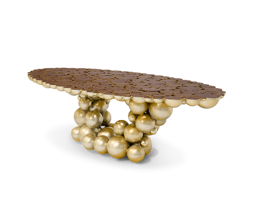 Orbit walnoten luxe eettafel