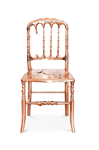 Empyrean koperen accent stoel