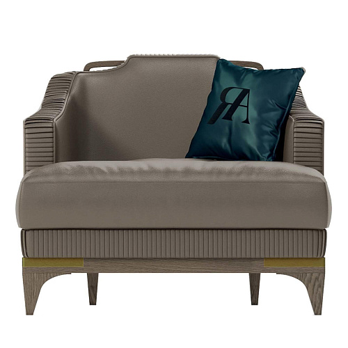 Italiaanse leren fauteuil
