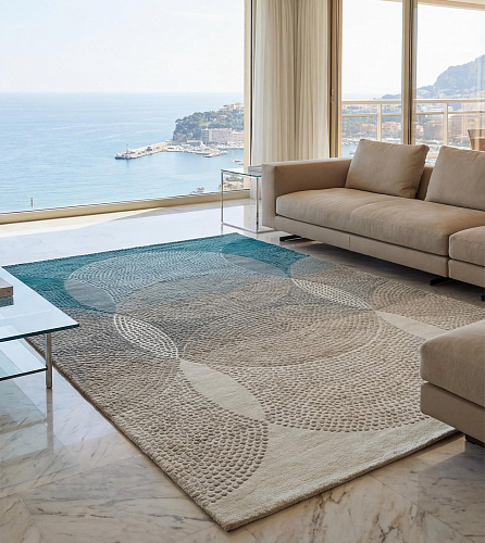 Layered Circles design vloerkleed