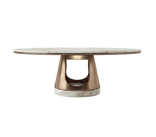 Aura rond salontafel met boogonderstel