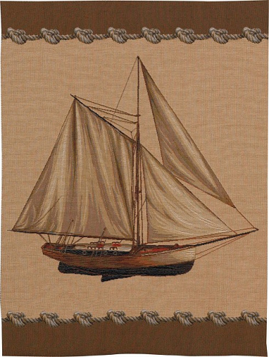 Sailboat wandtapijt