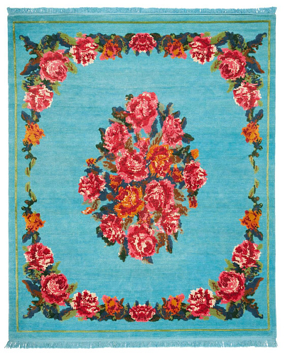 Sofianka siberisch blauw vloerkleed