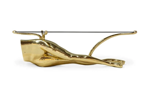 Tavo gepolijst messing salontafel