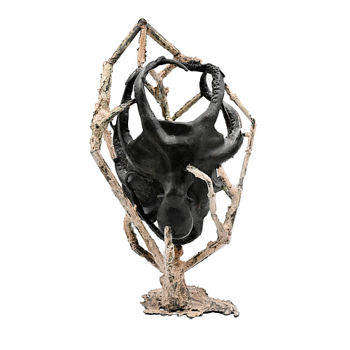 Bronzen octopus sculptuur