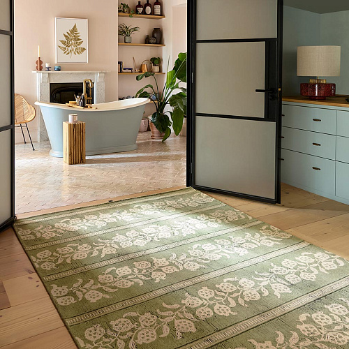 Anaar Forest Green vloerkleed