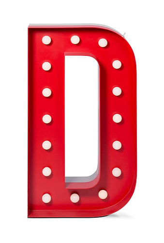 Divine Letter D lamp