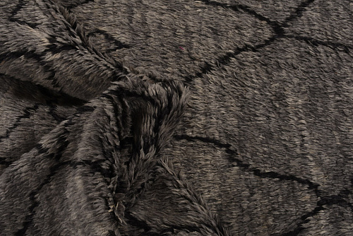 Berber bruin hoogpolig tapijt