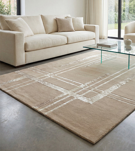 Ivory Blueprint vloerkleed