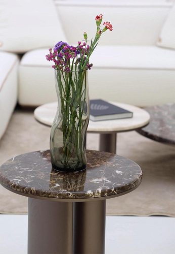 Bon Ton rond salontafel met donkere basis