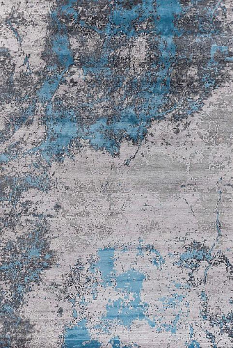 Handgeknoopt abstract vloerkleed