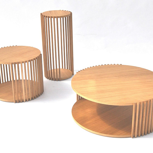 Elegante grote durmast salontafel