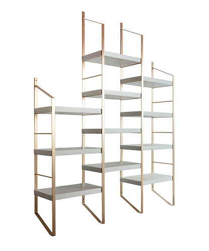 Gelaagde houten boekenkast
