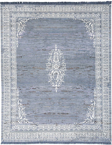 Ravenna radi little rocked blauw wit vloerkleed