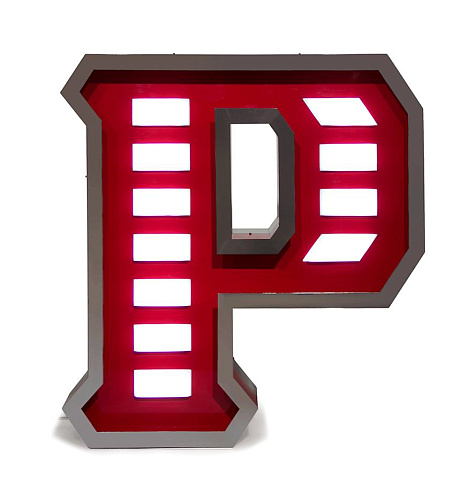 Precious Letter P lamp