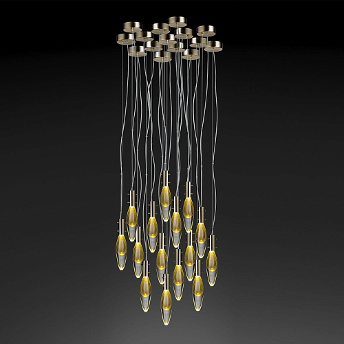 Murano Drops 15-Lichts Hanglamp