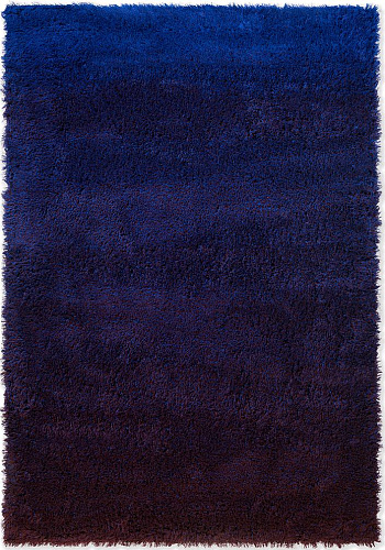 Shade high electric blue/aubergine vloerkleed
