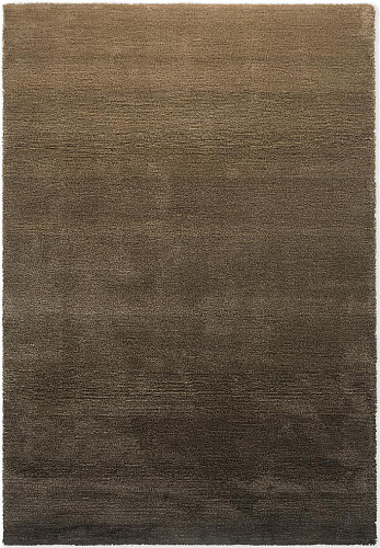Shade low beige/donkere choc. vloerkleed