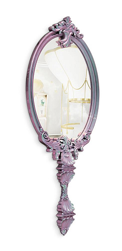 Mystic Chameleon roze wandspiegel