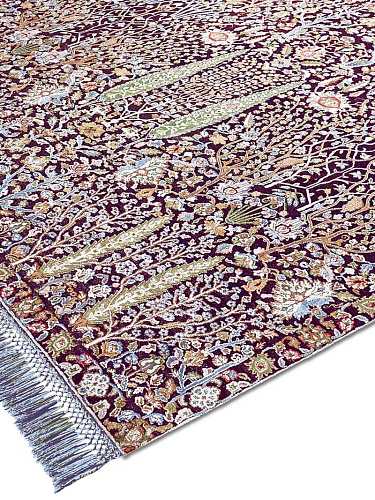 Pine Garden Purple luxe vloerkleed