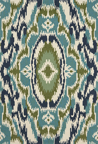 Ixora emera/palm/chartr outdoor tapijt