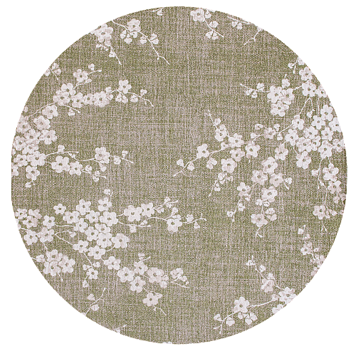 Wet Garden rond vloerkleed