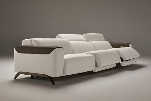 Atlanta zwart-witte 3-zits relaxbank