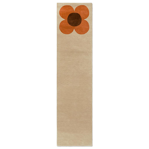 Flower Placement Pumpkin/Ecru vloerkleed