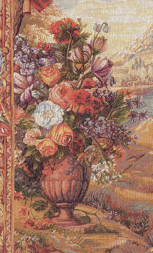 Bouquet with Drape - Fountain wandtapijt