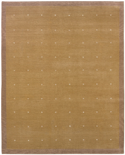 Symbool border beige vloerkleed