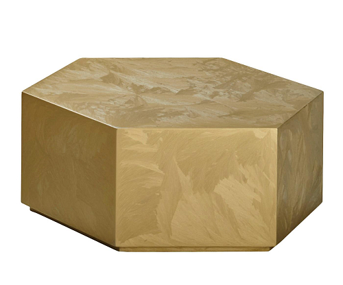 Zeshoekige Gouden Salontafel
