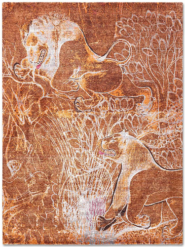 Two Lions handgeweven vloerkleed