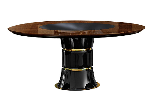Artisan gemaakte ronde eettafel