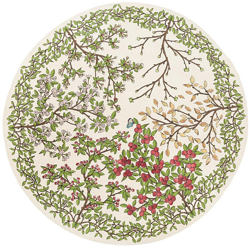 Transience rond handgeweven vloerkleed