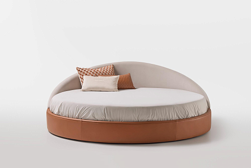 Arco rond leren bed