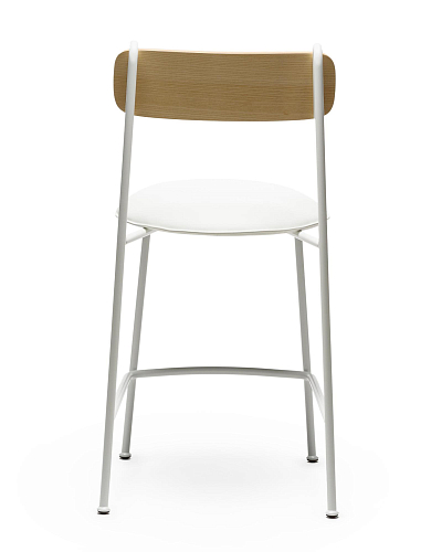 Lena SG-65 Witte Essenhout Barkrukstoel