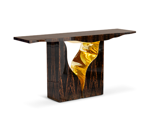 Fissure ebbenhout console