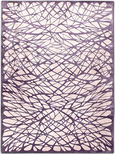 Dresden Light Lilac handgeknoopt vloerkleed