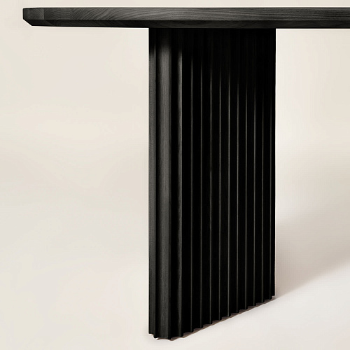 Basalto zwarte essen tafel