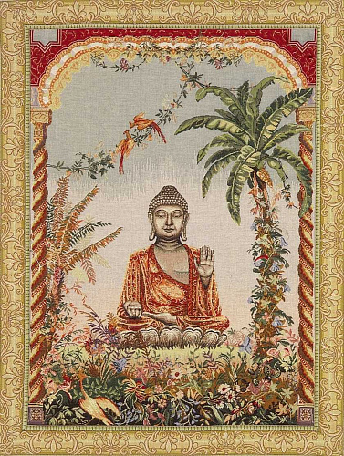 Buddha wandtapijt
