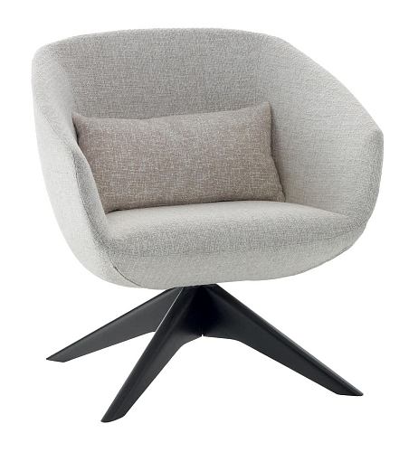 Mya grijze draaifauteuil