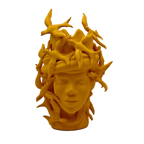 Moor's Head oranje sculptuur