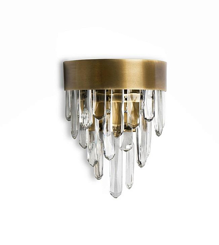 Messing Flow wandlamp
