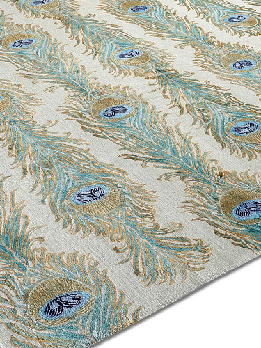 Feathers Lane handgemaakte luxe vloerkleed