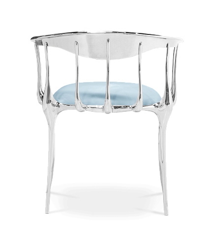 Silver luxe stoel