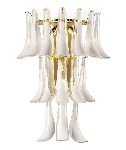 Murano Glas Blad Wandlamp